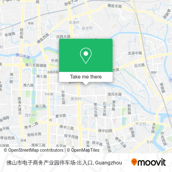 佛山市电子商务产业园停车场-出入口 map