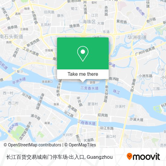 长江百货交易城南门停车场-出入口 map