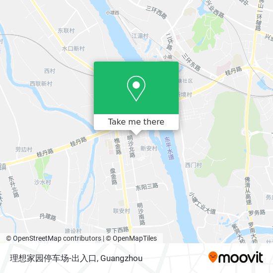 理想家园停车场-出入口 map