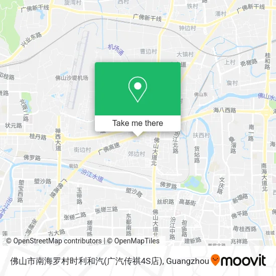 佛山市南海罗村时利和汽(广汽传祺4S店) map