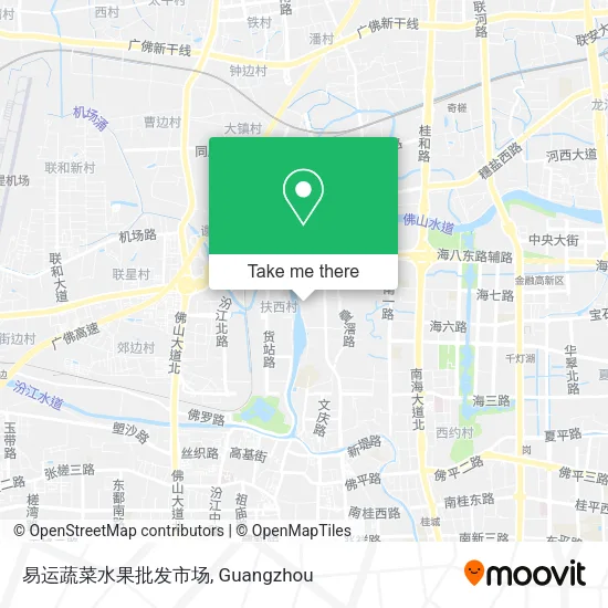易运蔬菜水果批发市场 map