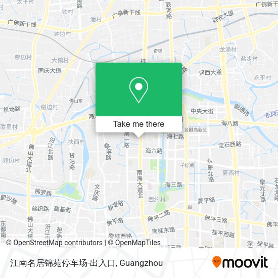 江南名居锦苑停车场-出入口 map