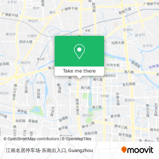 江南名居停车场-东南出入口 map