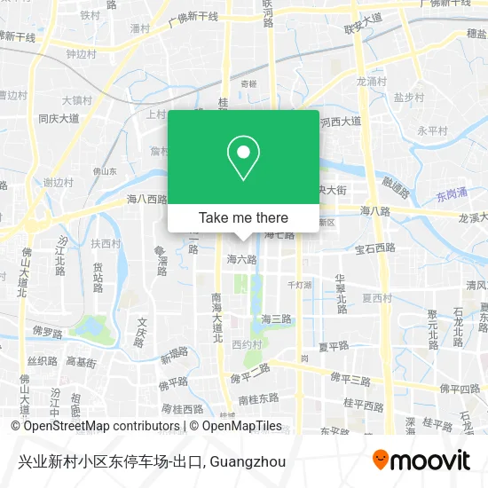 兴业新村小区东停车场-出口 map