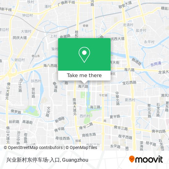 兴业新村东停车场-入口 map