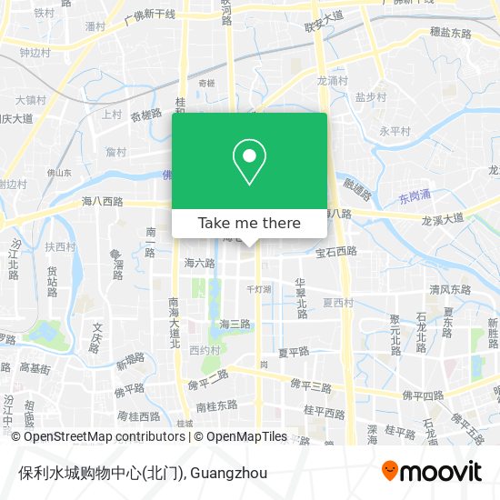 保利水城购物中心(北门) map