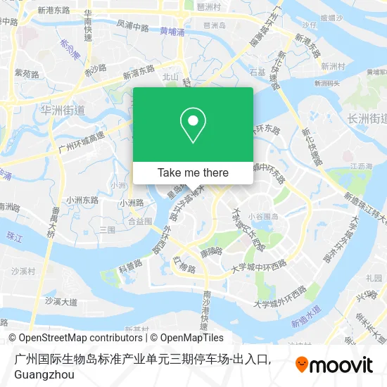 广州国际生物岛标准产业单元三期停车场-出入口 map