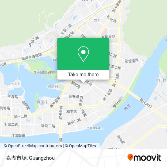 嘉湖市场 map
