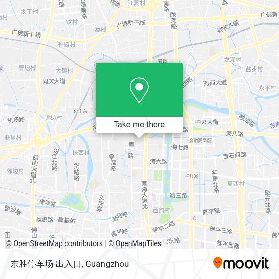 东胜停车场-出入口 map