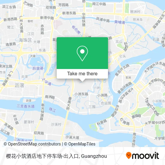 樱花小筑酒店地下停车场-出入口 map