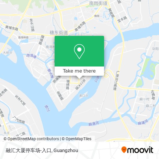 融汇大厦停车场-入口 map