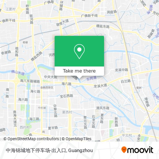 中海锦城地下停车场-出入口 map