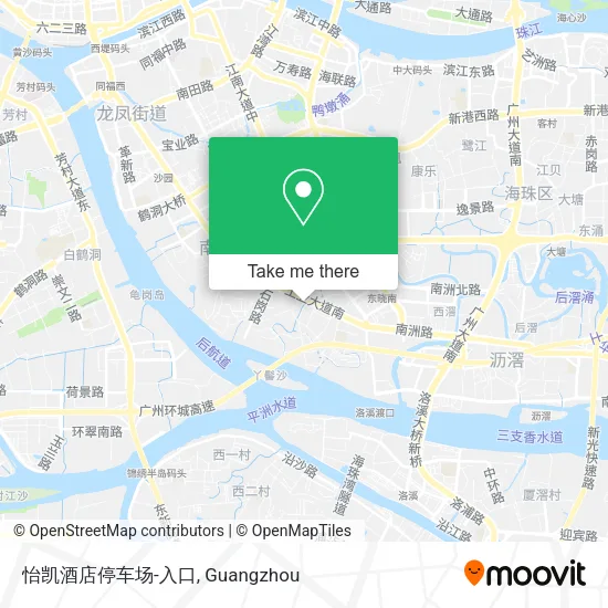 怡凯酒店停车场-入口 map