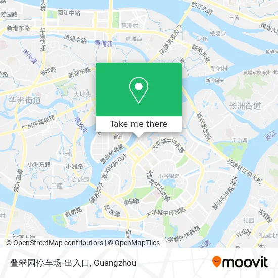 叠翠园停车场-出入口 map