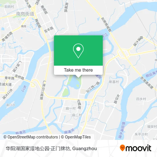 华阳湖国家湿地公园-正门牌坊 map