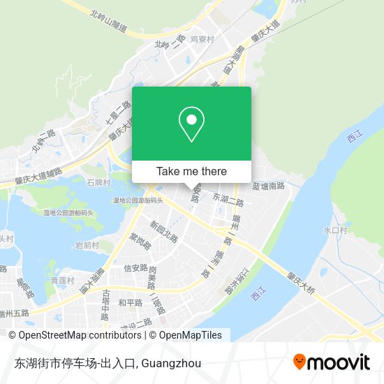 东湖街市停车场-出入口 map
