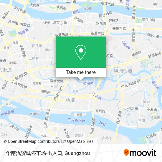华南汽贸城停车场-出入口 map