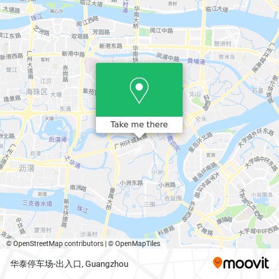 华泰停车场-出入口 map