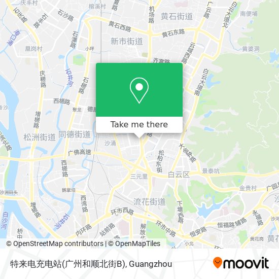 特来电充电站(广州和顺北街B) map