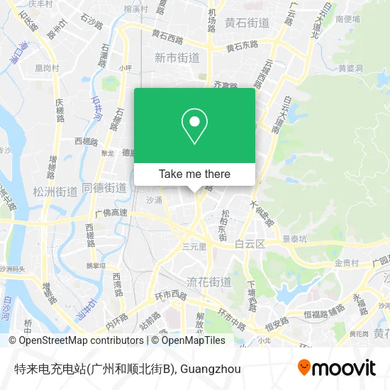 特来电充电站(广州和顺北街B) map