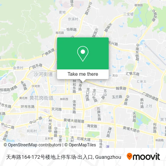 天寿路164-172号楼地上停车场-出入口 map