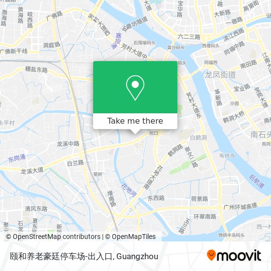 颐和养老豪廷停车场-出入口 map