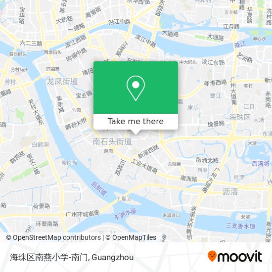 海珠区南燕小学-南门 map