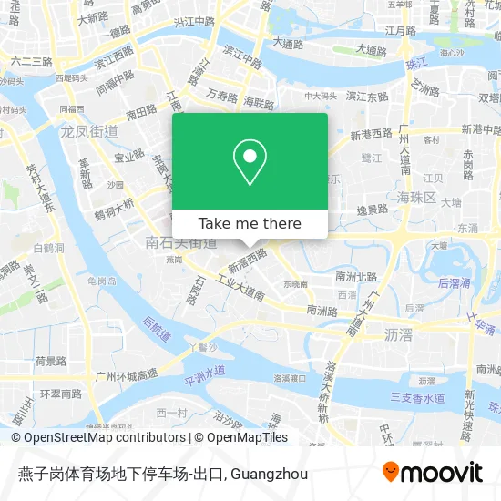 燕子岗体育场地下停车场-出口 map