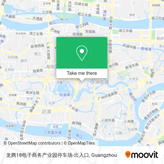 龙腾18电子商务产业园停车场-出入口 map