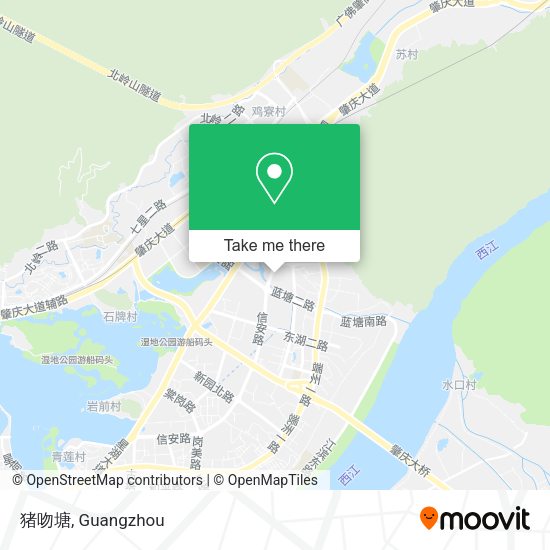 猪吻塘 map