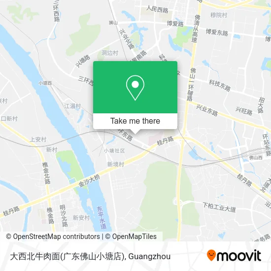 大西北牛肉面(广东佛山小塘店) map