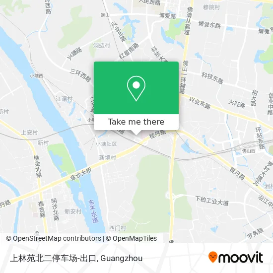 上林苑北二停车场-出口 map