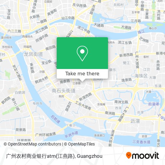 广州农村商业银行atm(江燕路) map