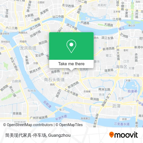 简美现代家具-停车场 map