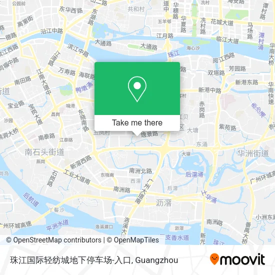 珠江国际轻纺城地下停车场-入口 map