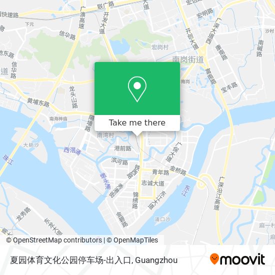 夏园体育文化公园停车场-出入口 map