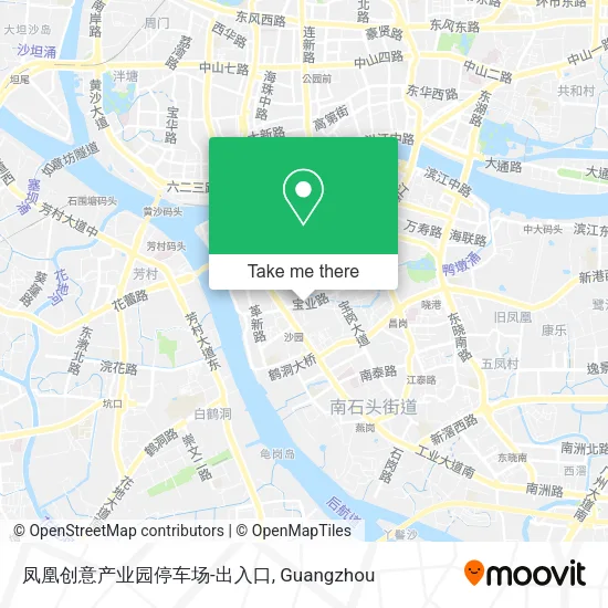 凤凰创意产业园停车场-出入口 map