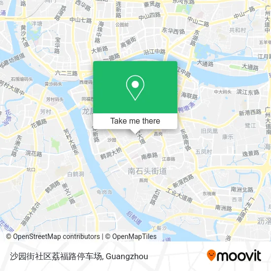 沙园街社区荔福路停车场 map