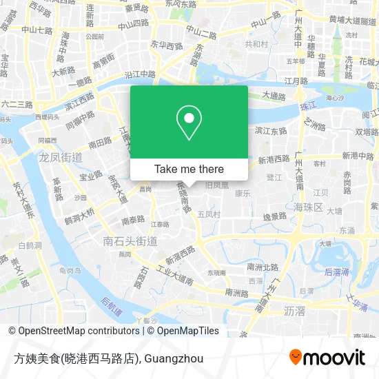 方姨美食(晓港西马路店) map
