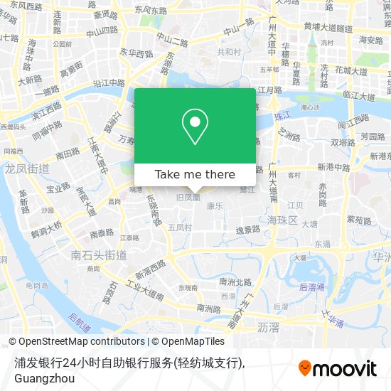 浦发银行24小时自助银行服务(轻纺城支行) map