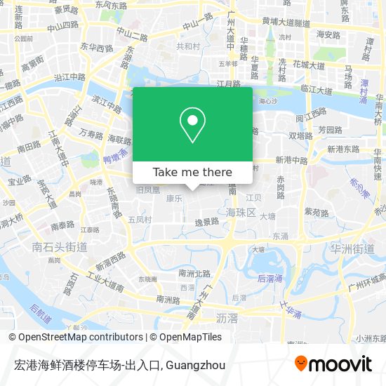 宏港海鲜酒楼停车场-出入口 map
