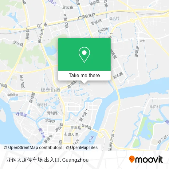 亚钢大厦停车场-出入口 map