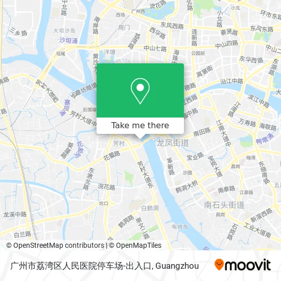 广州市荔湾区人民医院停车场-出入口 map