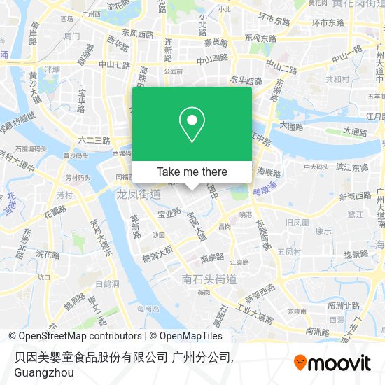 贝因美婴童食品股份有限公司 广州分公司 map