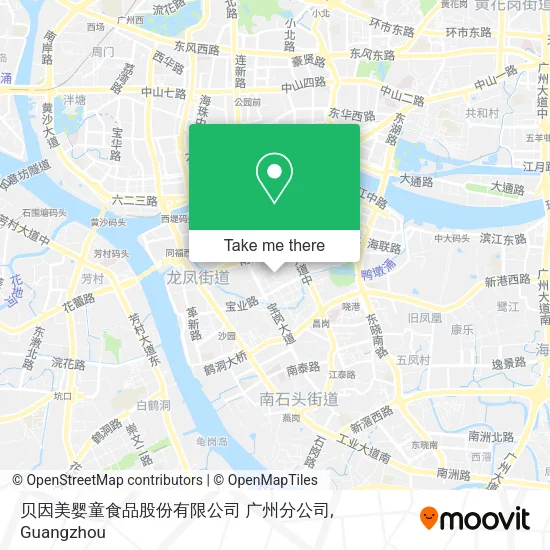贝因美婴童食品股份有限公司 广州分公司 map