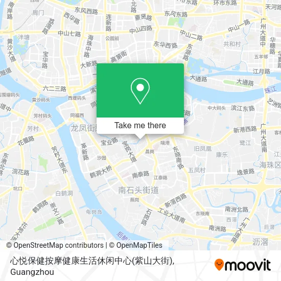 心悦保健按摩健康生活休闲中心(紫山大街) map