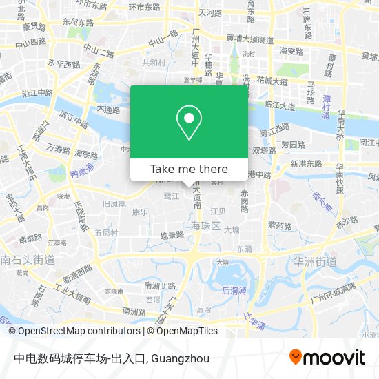 中电数码城停车场-出入口 map