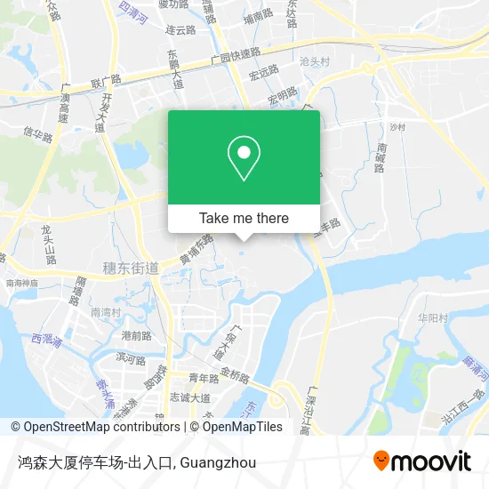 鸿森大厦停车场-出入口 map