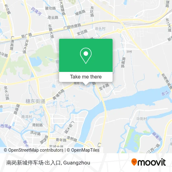 南岗新城停车场-出入口 map