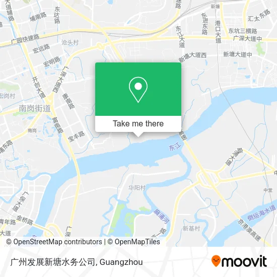 广州发展新塘水务公司 map